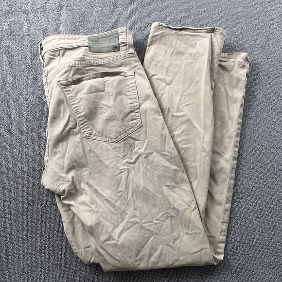 Ag Adriano Goldschmied Other - Adriano Goldschmied AG Pants Adult Size 33W 30L Tan Beige Jeans Casual Men's